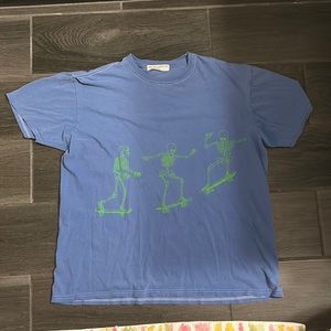 Blue and Green Skeleton tee shirt woman’s